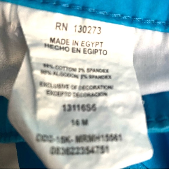 Riders By Lee Pants Women’s 16M Bright Blue Capri Mid Rise Casual Comfort - Picture 5 of 9